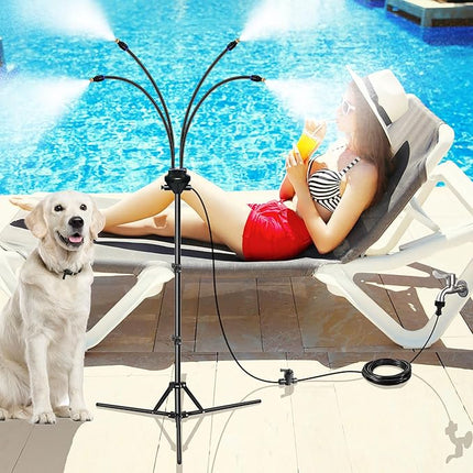 Outdoor Misting System | Adjustable Height Water Mister with Fine Mist for Efficient Patio Cooling 0