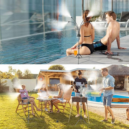 Outdoor Misting System | Adjustable Height Water Mister with Fine Mist for Efficient Patio Cooling 4