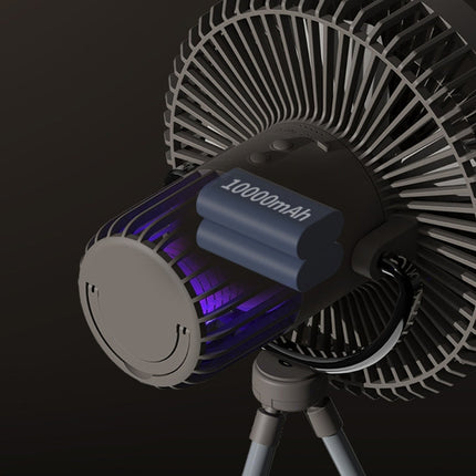 Outdoor Mood Light | Portable Fan with LED Ambiance & Rechargeable Battery | Ideal for Summer Nights Camping 3