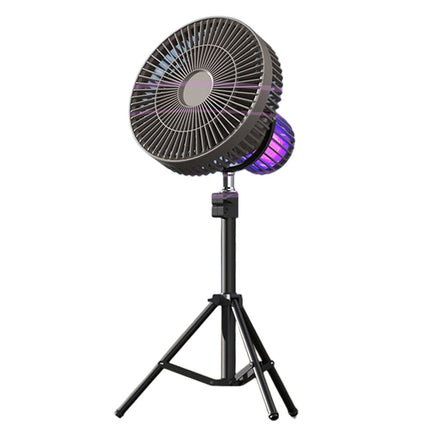 Outdoor Mood Light | Portable Fan with LED Ambiance & Rechargeable Battery | Ideal for Summer Nights Camping 4