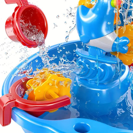 Outdoor Play Table | All-in-One Sand and Water Table with Multi-Section Design | Engaging Play for Kids 4