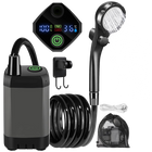 Outdoor Shower Pump | Portable Rechargeable Camping Shower with LED Display | Ideal for Hiking and Beach Trips 0