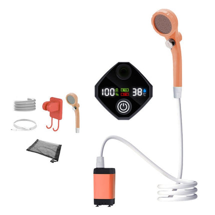 Outdoor Shower Pump | Portable Rechargeable Camping Shower with LED Display | Ideal for Hiking and Beach Trips 10