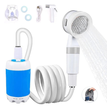 Outdoor Shower | Portable Camping Shower with Rechargeable Battery | Lightweight Design for Easy Use 0