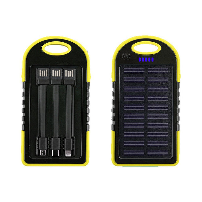 Outdoor Solar Power Bank | Fast Charging with Integrated Cable Management | Ideal for Travel and Adventure 1