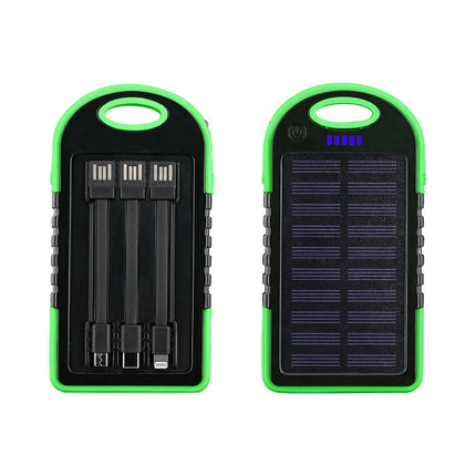 Outdoor Solar Power Bank | Fast Charging with Integrated Cable Management | Ideal for Travel and Adventure 3