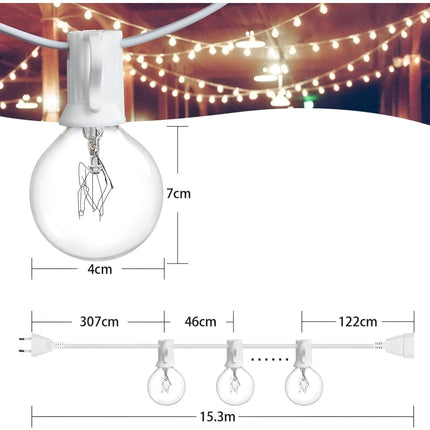 Outdoor String Lights | LED Ball Design with Waterproof Features | Energy-Efficient Patio Lights for Versatile Ambiance 6