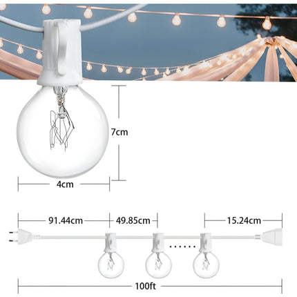 Outdoor String Lights | LED Ball Design with Waterproof Features | Energy-Efficient Patio Lights for Versatile Ambiance 7