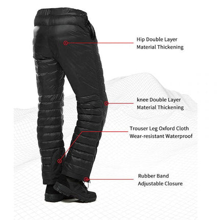 Outdoor Thermal Goose Down Trousers | Lightweight Waterproof Insulated Pants for Extreme Cold 2