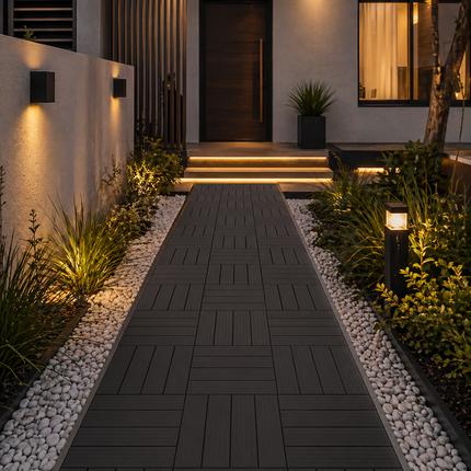 Interlocking Deck Tiles, Outdoor Patio Tiles in Snap Together Sets – image 5