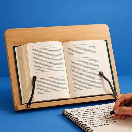 PageLift | Wooden Book Stand with Adjustable Height & Foldable Design | Ergonomic Support for Hands-Free Reading 0