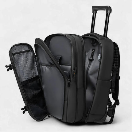 PakkyRoll | Rolling Backpack with Wheels & Vacuum Compression | Airline Approved Carry-On for Efficient Travel 4