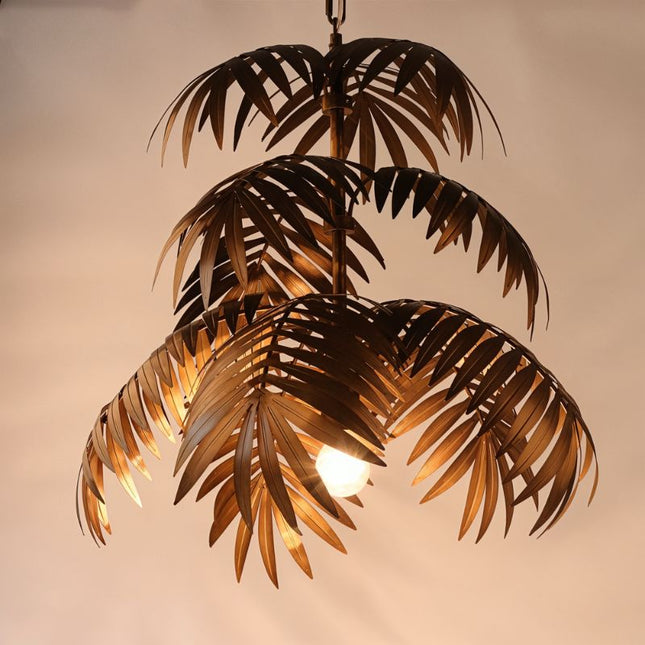Palmae | Chandelier Light with Tropical Leaf Design | Elegant Fixture for Modern Dining Rooms 0