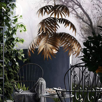 Palmae | Chandelier Light with Tropical Leaf Design | Elegant Fixture for Modern Dining Rooms 4
