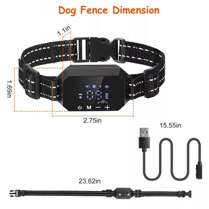 GPS Wireless Dog Fence, Invisible Dog Fence