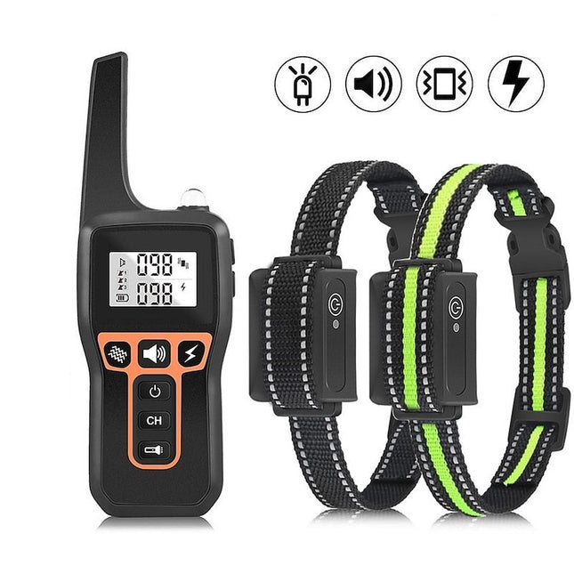 Dog Training Collar with Remote, Rechargeable Dog Shock Collar with Vibration and Beep, Waterproof E Collar for Dogs_01