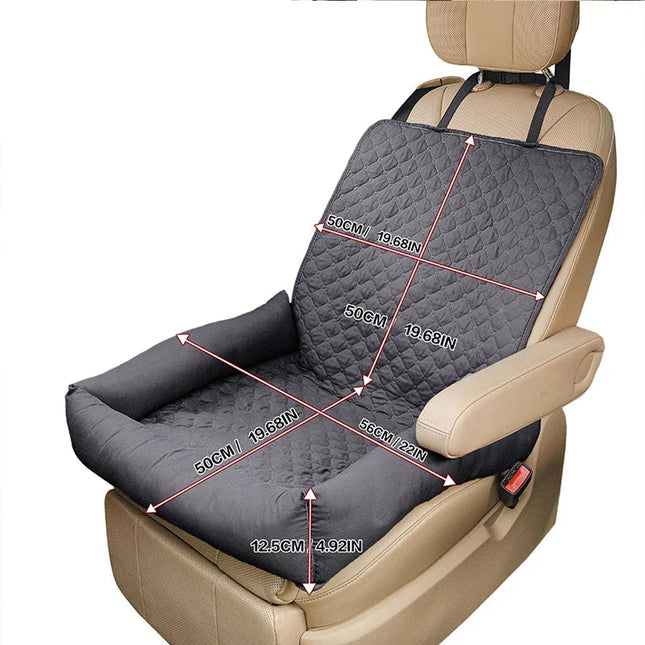 Pawmodo | Waterproof Dog Car Seat Cover with Anti-Soil Protection | Portable Travel Bed for Small & Medium Dogs 1