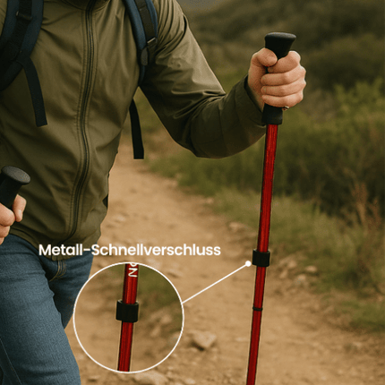 PeakPath | Adjustable Trekking Poles with Ergonomic Handles | Lightweight Design for Stability and Comfort 6