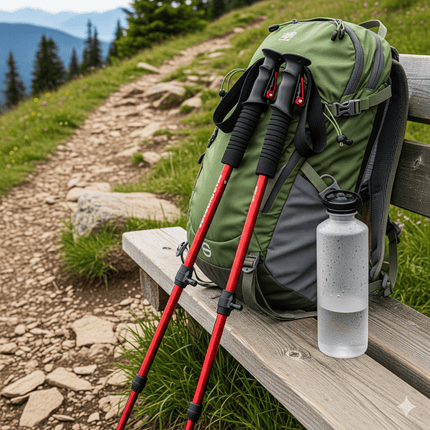 PeakPath | Adjustable Trekking Poles with Ergonomic Handles | Lightweight & Durable for Stability 1