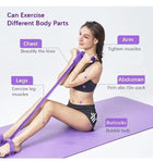 Resistance Band with Handles, Pedal Resistance Band with Latex Tubes, Exercise Bands for Home Gym Equipment