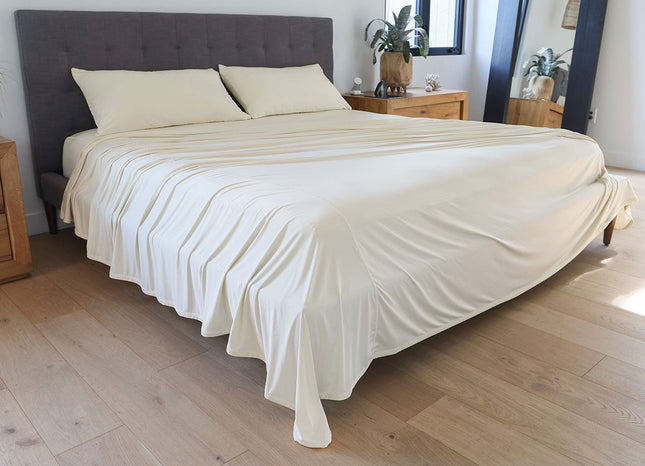 Performance Collection | Ecru Sheet Set with Breathable Fabric | Soft Bedding for Restful Sleep 0