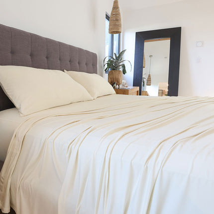 Performance Collection | Ecru Sheet Set with Breathable Fabric | Soft Bedding for Restful Sleep 1