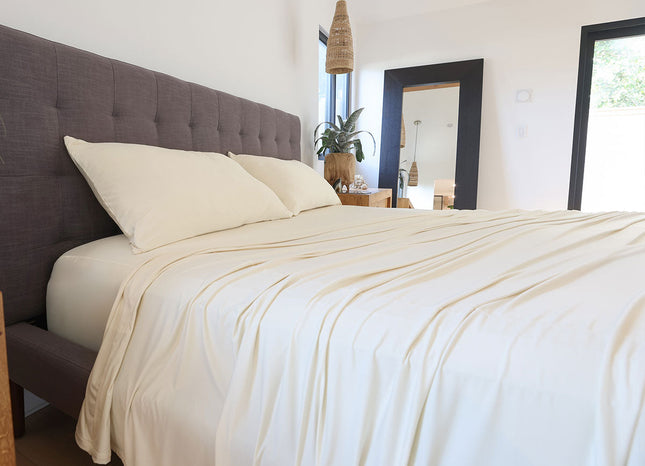 Performance Collection | Ecru Sheet Set with Breathable Fabric | Soft Bedding for Restful Sleep 1