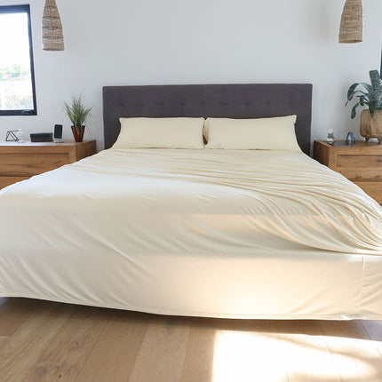 Performance Collection | Ecru Sheet Set with Breathable Fabric | Soft Bedding for Restful Sleep 2