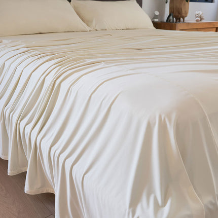 Performance Collection | Ecru Sheet Set with Breathable Fabric | Soft Bedding for Restful Sleep 4