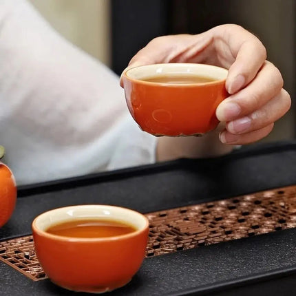 Halloween Tea Set with Ceramic Teapot and 6 Teacups, Tea Gift Set