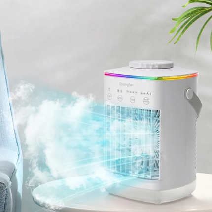 Personal Mini Air Cooler | Compact USB-Powered Cooling with Adjustable Fan Speeds | Ideal for Indoor Comfort 3