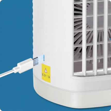 Personal Mini Air Cooler | Compact USB-Powered Cooling with Adjustable Fan Speeds | Ideal for Indoor Comfort 4
