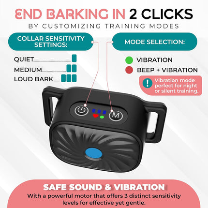 PetSilence | Anti Bark Collar for Small Dogs with Gentle Vibration | Adjustable Fit for Effective Bark Control 5