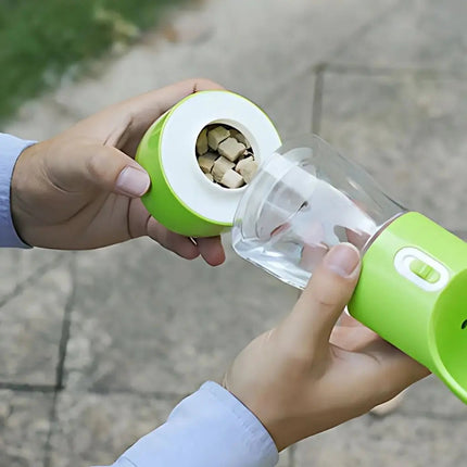 Portable Dog Water Bottle with Food Container, Dog Water Dispenser for Travel