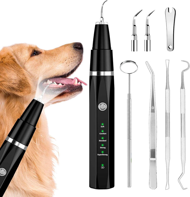 Pet Care Essentials | Dog Dental Cleaning Device with Ultrasonic Technology | Quick & Gentle Teeth Cleaning for Healthy Smiles 0