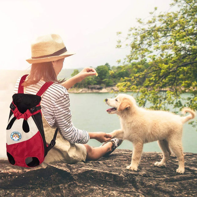 Pet Carrier Backpack | Adjustable Travel Carrier for Dogs & Cats with Ventilation 0