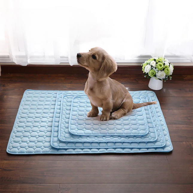 Pet Comfort | Cooling Dog Mat with Pressure-Activated Gel | Lightweight Design for Summer Relief 1