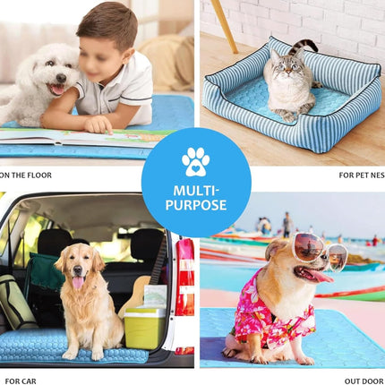 Pet Comfort | Extra-Large Dog Cooling Mat with Breathable Surface | Ideal for Summer Relief 2