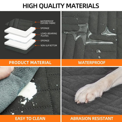 Pet Comfort | Hard Bottom Car Seat Cover for Dogs with Waterproof Protection | Safe Travel Solution for Pets 1