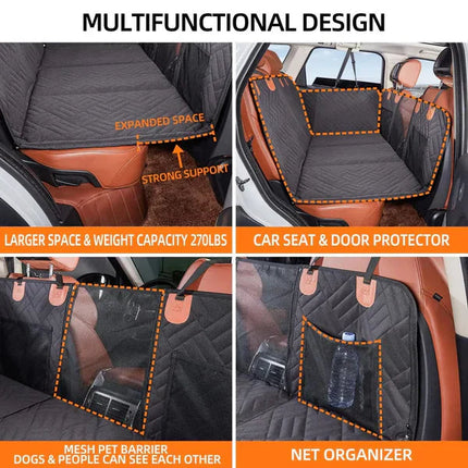 Pet Comfort | Hard Bottom Car Seat Cover for Dogs with Waterproof Protection | Safe Travel Solution for Pets 2