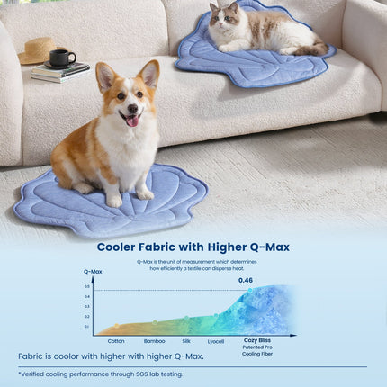 Pet Cooling Mat | Instant Chill Fabric with Non-Slip Backing | Waterproof Design for Comfort and Safety 1
