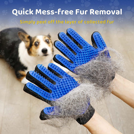 Pet Grooming Glove | Soft Hair Remover with Ergonomic Design | Effortless Grooming for Dogs and Cats 6