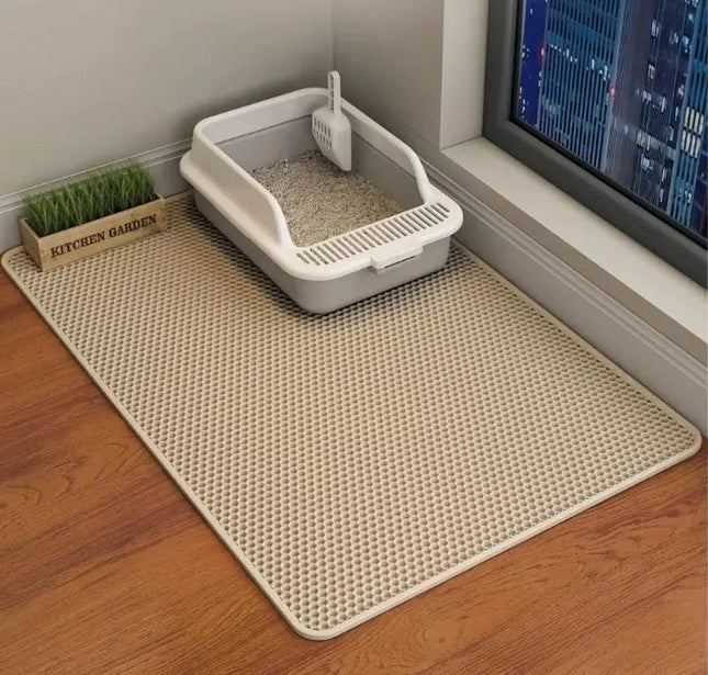 Pet Haven | Cat Litter Mat with Dual-Layer Design & Water Resistance | Machine Washable for Easy Cleanup 0