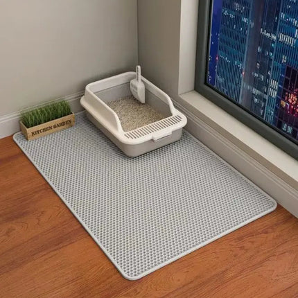 Pet Haven | Cat Litter Mat with Dual-Layer Design & Water Resistance | Machine Washable for Easy Cleanup 5