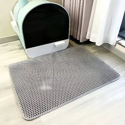 Pet Haven | Cat Litter Mat with Dual-Layer Design & Water Resistance | Machine Washable for Easy Cleanup 7