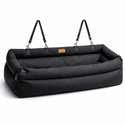 Pet Haven | Dog Car Seat Booster Bed with Waterproof Design | Elevated Comfort for Safe Travel 4
