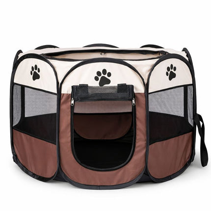 Pet Haven | Dog Playpen with Breathable Mesh Panels | Portable Indoor and Outdoor Enclosure for Secure Pet Play 4