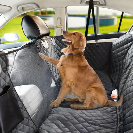 Pet Haven | Waterproof Dog Car Seat Cover Hammock with Mesh Window | Easy Installation for Clean Backseat 5