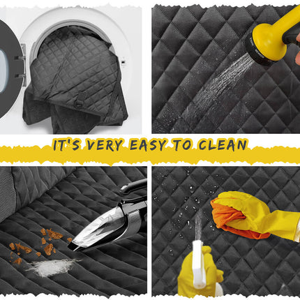 Pet Protector | Rear Vehicle Seat Cover for Dogs with Waterproof Design | Easy to Clean for Travel Comfort 1