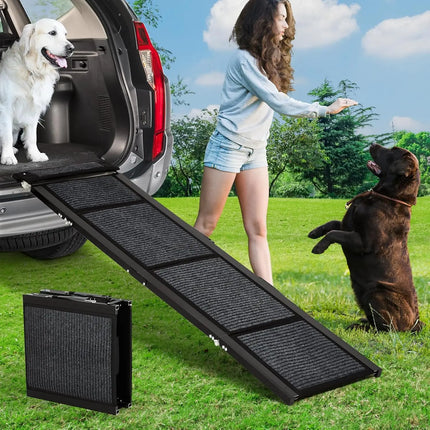 Pet Ramp Collection | Folding Dog Ramp for Bed & Car with Non-Slip Surface | Lightweight Design for Safe Access 0